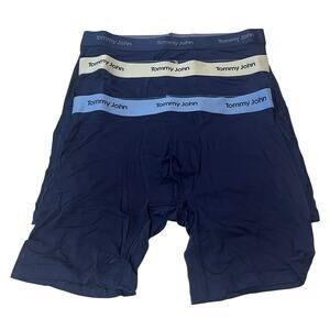 M3-60 TOMMY JOHN $59.50 Men's Underwear Second Skin Modal Boxer Briefs 3-PACK M